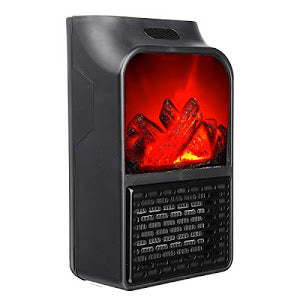 Aeroterma portabila Flame Heater 500 W cu 2 niveluri temperatura si display digital - PromotiiZilnice