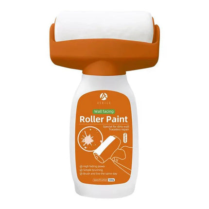 2 X Trafalet Multifunctional cu Rola si Rezervor Reutilizabil, pentru Repararea si Curatarea Peretilor, Lavabila Alba Inclusa, 500ml