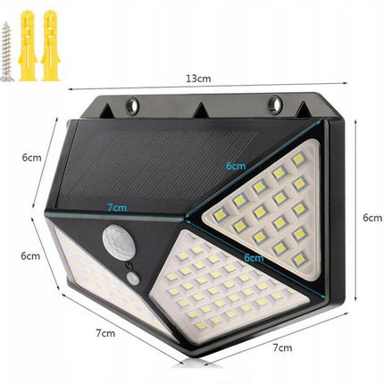 Set 8 Lampi solare 100 LED, cu senzor de miscare + Lanterna Cadou PromotiiZilnice