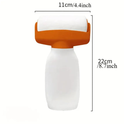 2 X Trafalet Multifunctional cu Rola si Rezervor Reutilizabil, pentru Repararea si Curatarea Peretilor, Lavabila Alba Inclusa, 500ml