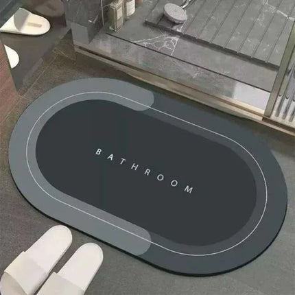 Covoras Antiderapant pentru Baie, 87x57 cm, Absorbant, Uscare Rapida