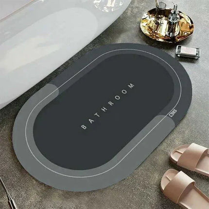 Covoras Antiderapant pentru Baie, 87x57 cm, Absorbant, Uscare Rapida