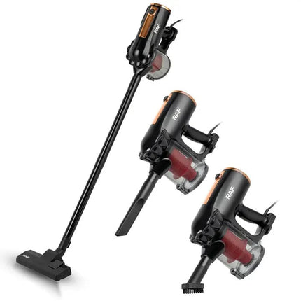 Aspirator Vertical RAF Gold 600W, Funcție 3 în 1, Aspirare Ciclonica, Igienizare Acarieni si Bacterii