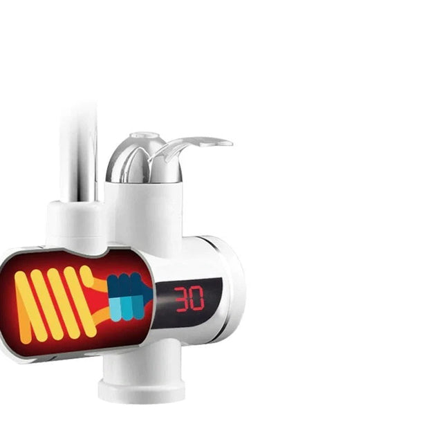 Robinet pentru apa calda 3000W, Electric, Instant cu afisare LCD