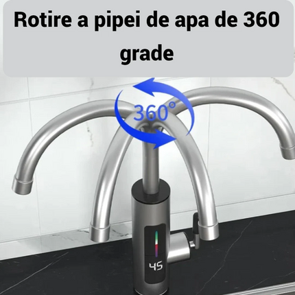 Robinet Electric Instant, Apa Calda, 3000W, IPX4, Rotire 360°