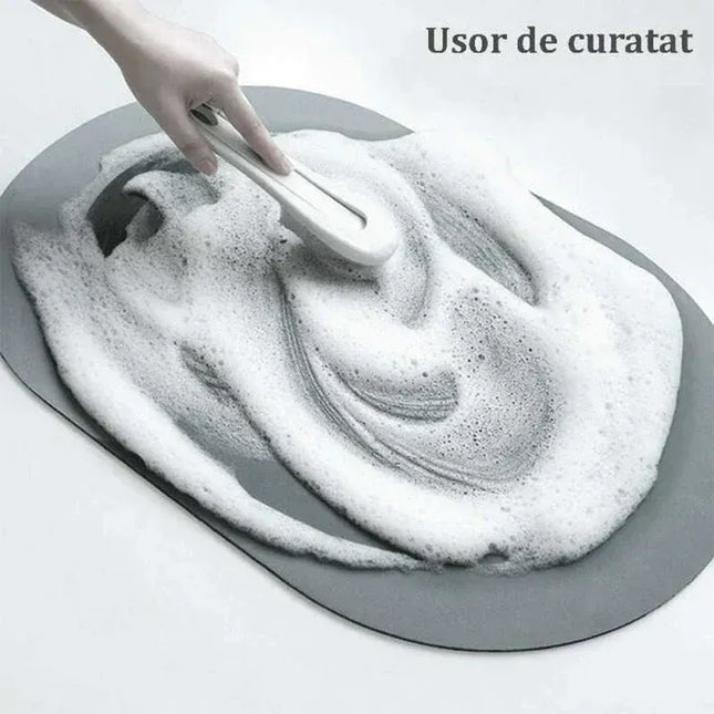 Covoras Antiderapant pentru Baie, 87x57 cm, Absorbant, Uscare Rapida