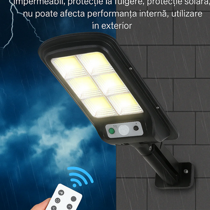 Set 2 Lampi Solare, Jortan, 100W, 160 LED COB, Senzor Miscare