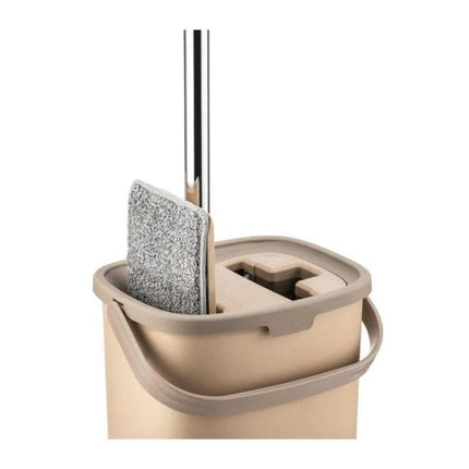 Mop cu Galeata Dubla, Pliabil, Microfibra, Capacitate 8L, Design Compact