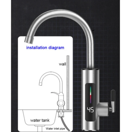 Robinet Electric Instant, Apa Calda, 3000W, IPX4, Rotire 360°