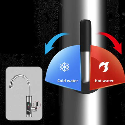 Robinet Electric Instant, Apa Calda, 3000W, IPX4, Rotire 360°