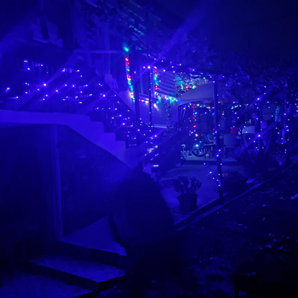 Instalatie De Craciun, 100 m, 480 LED -uri, Jocuri de Lumini, Pentru Exterior/Interior