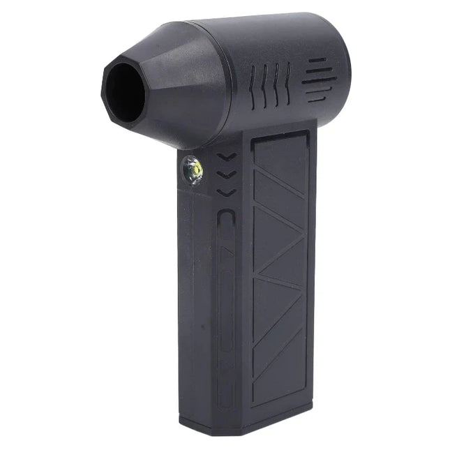 Suflanta aer portabila, indicator baterie, turbo fan, 130000 RPM, 4 trepte de putere, baterie 5000 mAh, negru cu 2 acumulatori - PromotiiZilnice